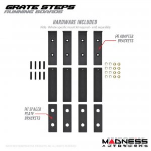 Ford Bronco Running Boards - Grate Step - Textured Black - 54" - Westin Ford Bronco Running Boards - Grate Step - Textured Black - 54" - Westin